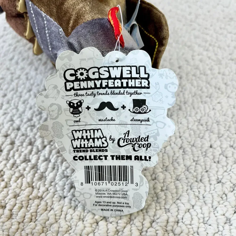 Cogswell Pennyfeather Plush Owl Whim Wham 8